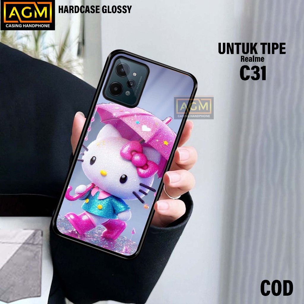 Case Realme C31 Terbaru Case kilau - New Case Glossy casing Hp Realme C31 [KartunHK] - AGM Case Hard
