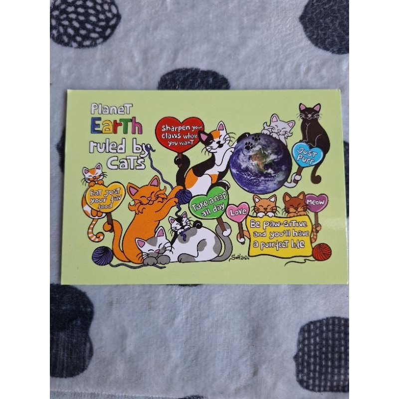 

kartu pos kucing titina/titina cat postcard