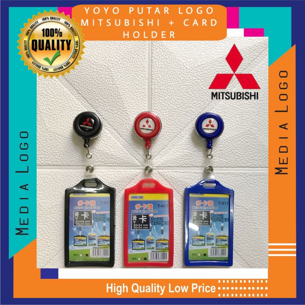 

YOYO GANTUNGAN ID CARD PUTAR STAINLESS -MITSUBISHI (Paket Lengkap)