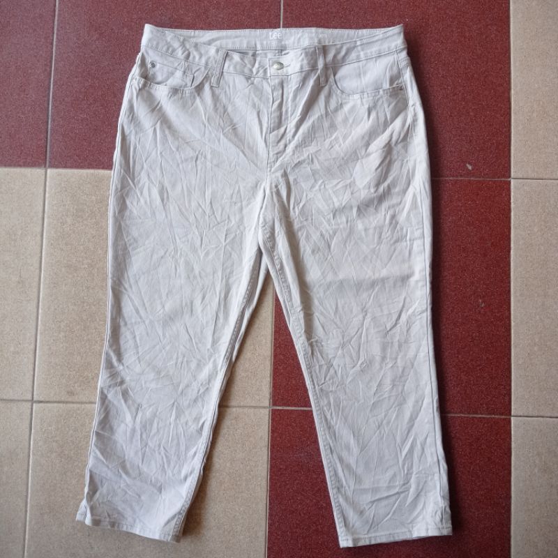 celana panjang Lee riders midrise capri