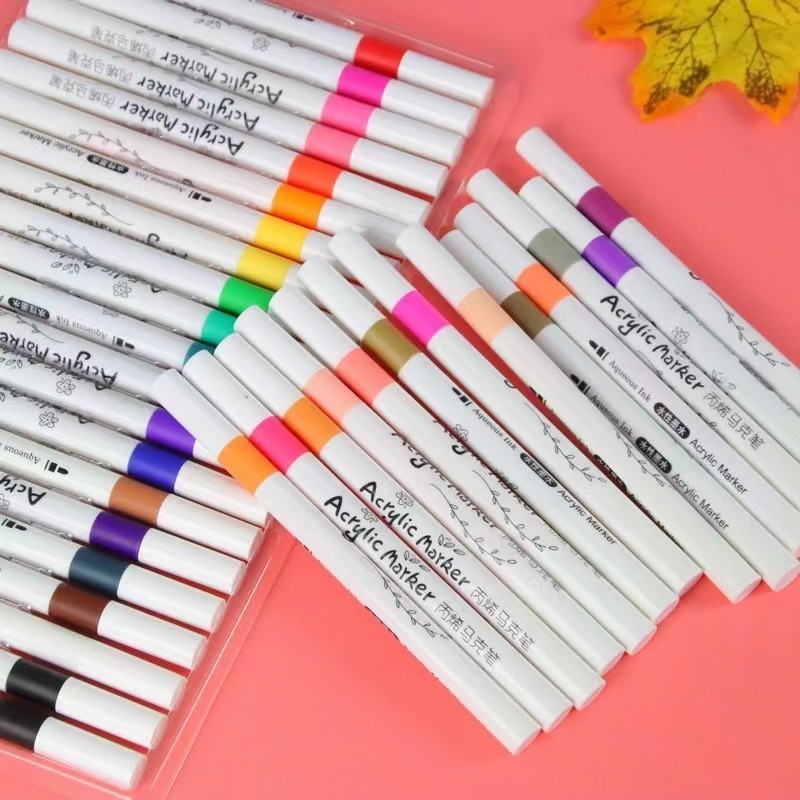 

36 PCS ACRYLIC MARKER SET SPIDOL / SPIDOL AKRILIK / CAT AKRILIK