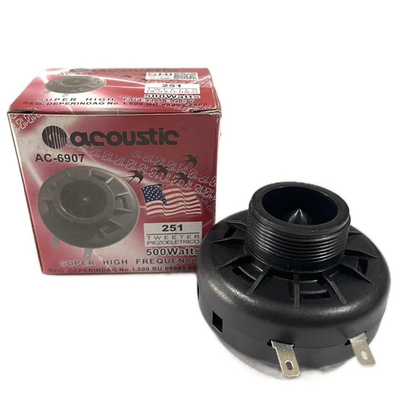 Tweeter Acoustic AC-6907 251 500W | tweeter piezo Acoustic AC6907 251 500watt