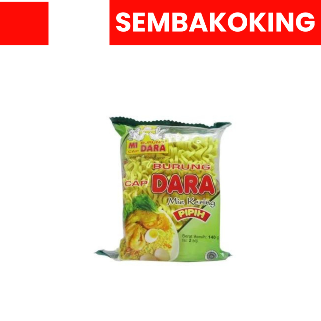 

MIE BURUNG DARA MIE KERING PIPIH 140GR HIJAU