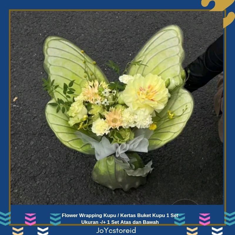 

1 Set Buket Bunga Bentuk Kupu Flower Wrapping Kupu | Kupu Flower Wrapping