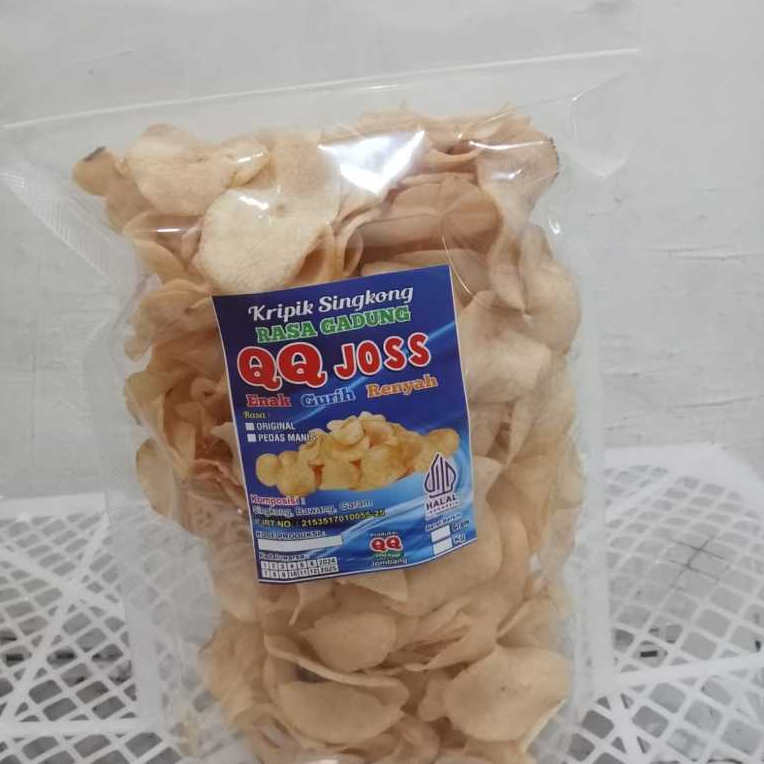 

250 Gram - Keripik Singkong Rasa Gadung Varian Original Tanpa Bahan Pengawet - Enak, Renyah, & Halal