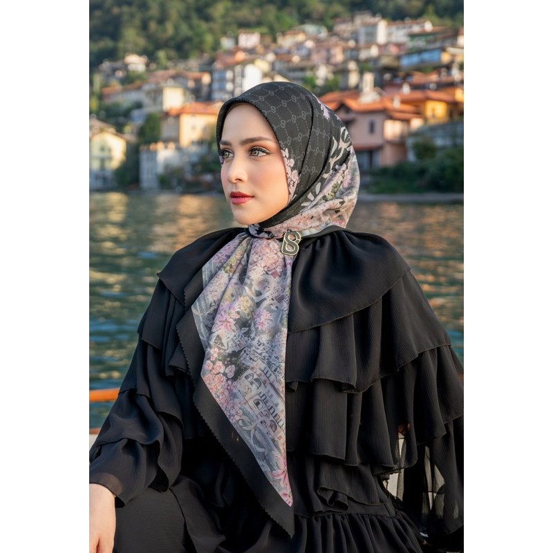 BUTTONSCARVES COMO ESPRESSO NEW READY BUKAN SECOND PRELOVED BEKAS BALIKPAPAN SAMARINDA JILBAB BS ORI
