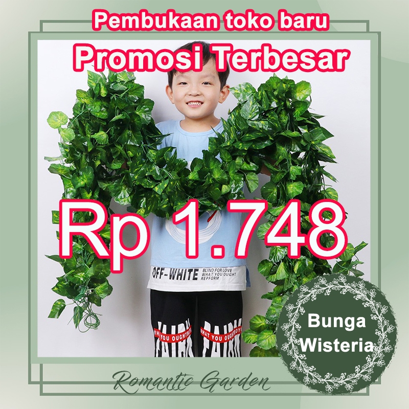 Daun Rambat Palsu/Hiasan Dinding/Dekorasi Taman