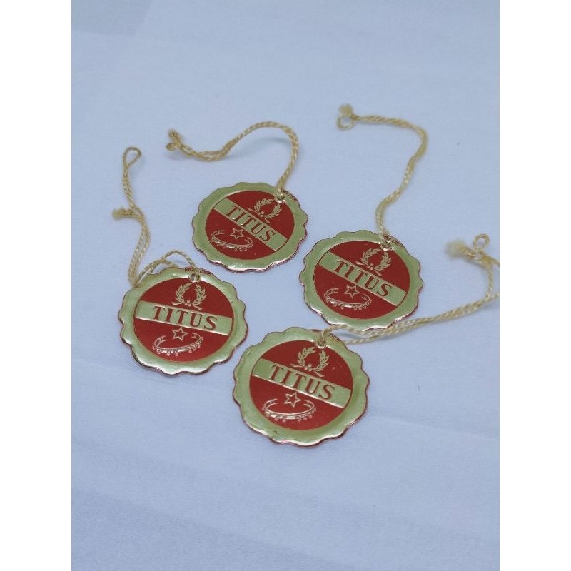 Titus swiss original vintage watch hang tag gantungan label merk jam tangan antik part accessories a