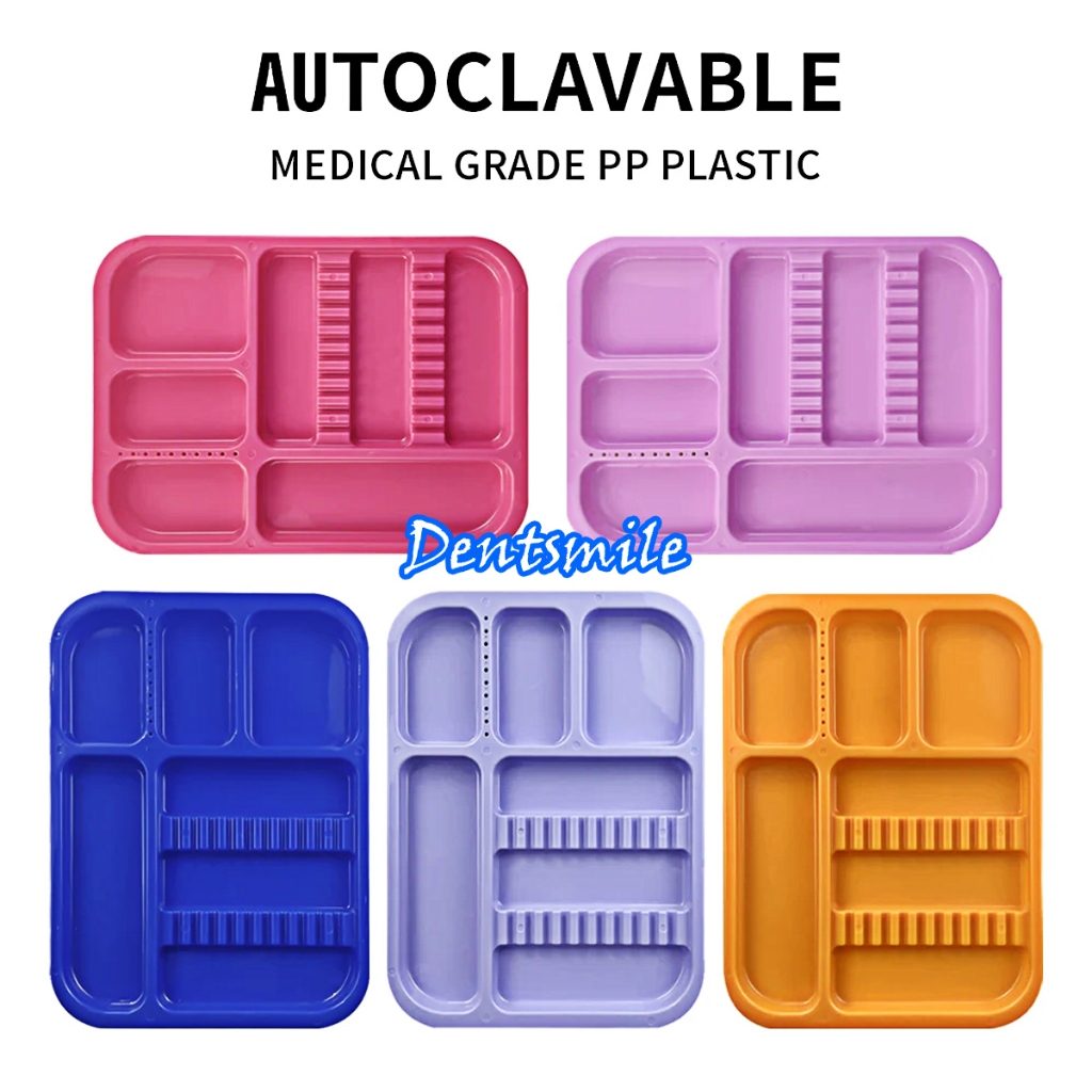 Dental Instrument Tray Plastic tray autoclave Medical Surgical Disinfection