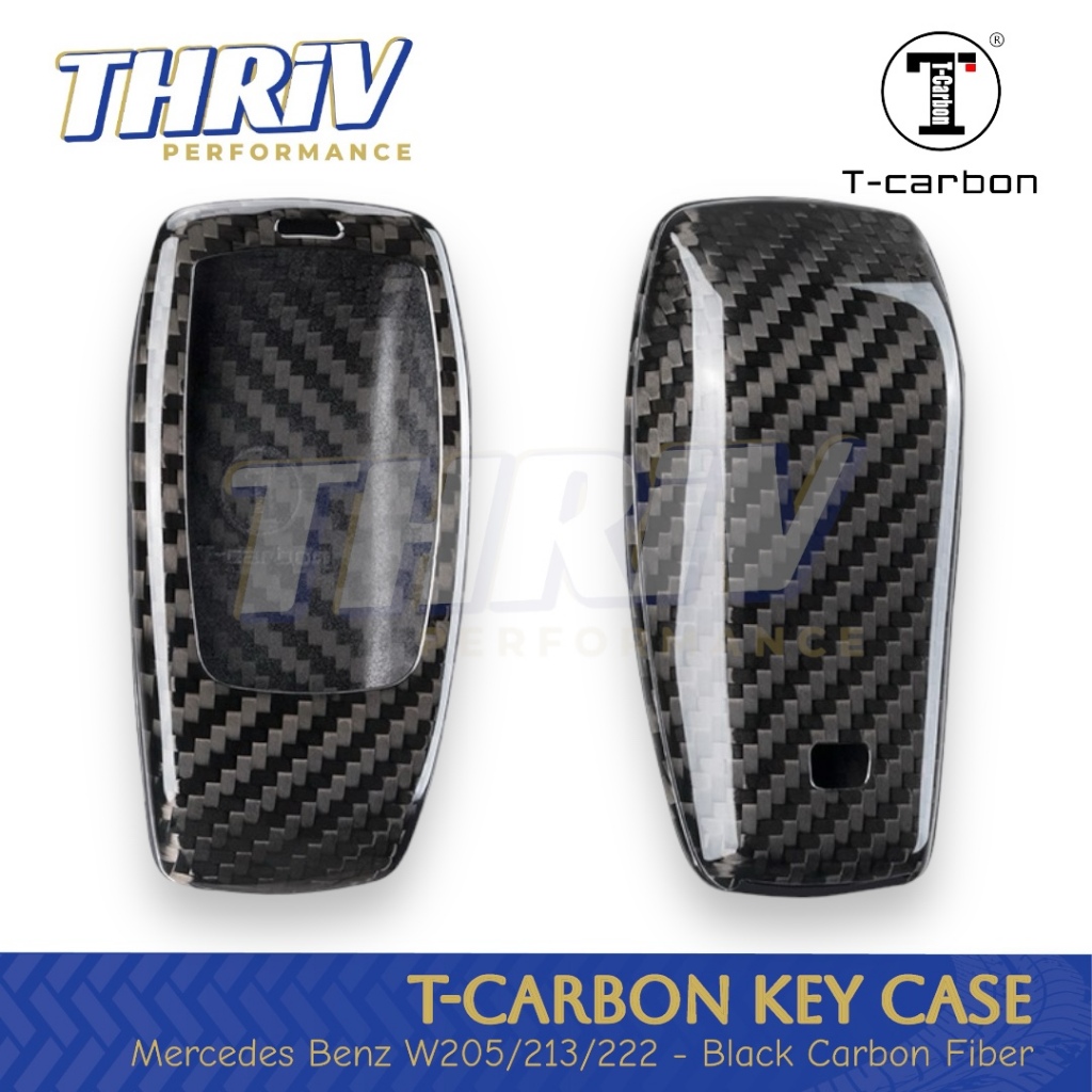 T-Carbon Key Cover Casing Kunci Mercedes W205 W213 W222