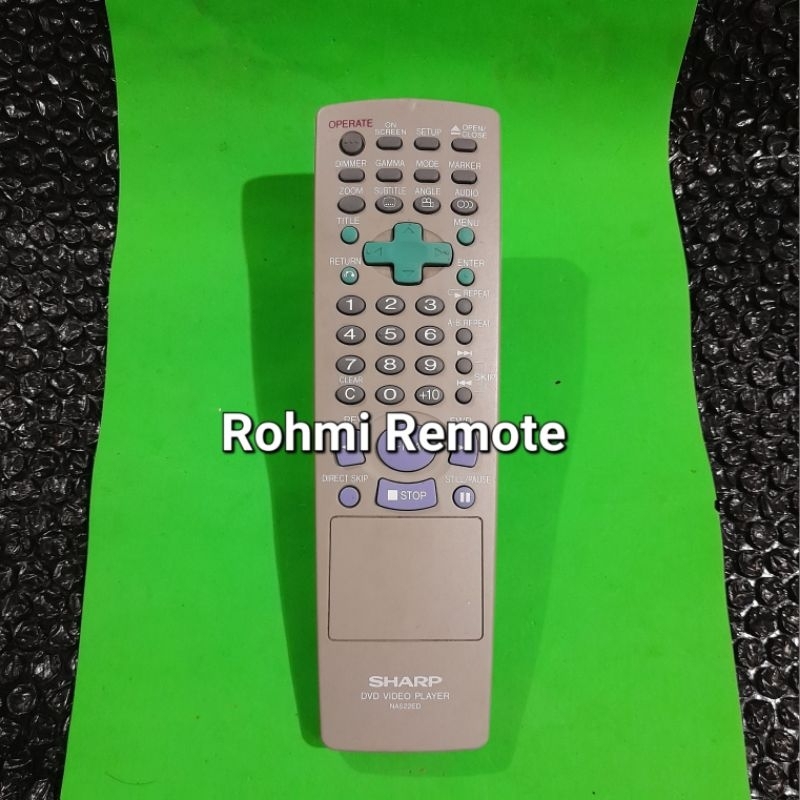 REMOTE REMOT DVD PLAYER SHARP NA522ED ORIGINAL ASLI