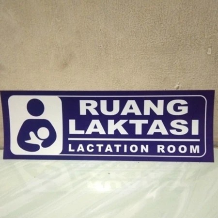 

Stiker vinyl RUANG LAKTASI 10 X 30 CM sign rambu k3