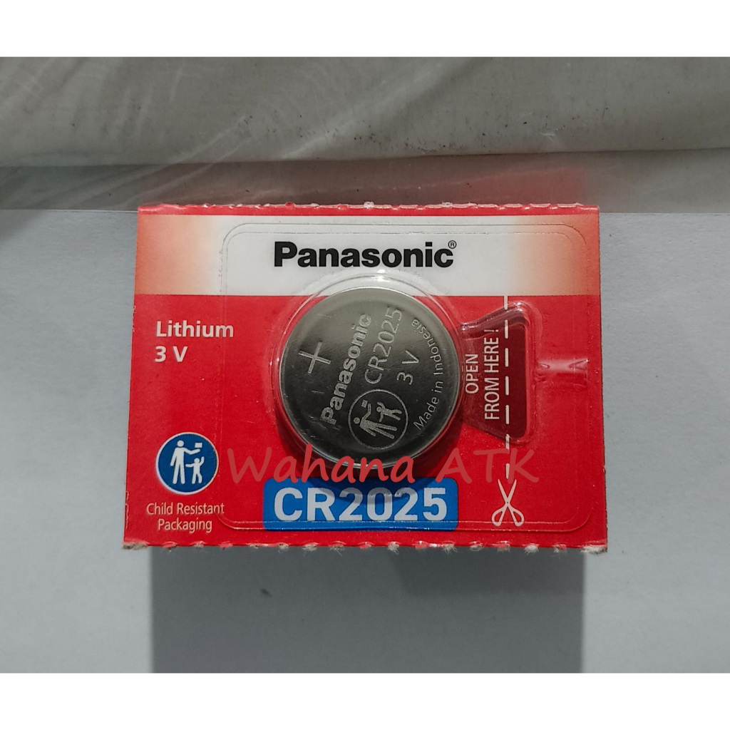 Baterai kancing Panasonic CR2025 CR 2025