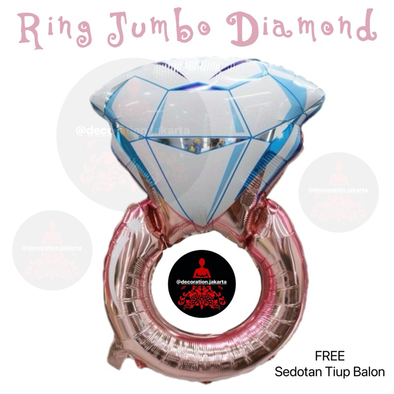 BALON RING JUMBO | UKURAN BESAR | FREE SEDOTAN TIUP BALON