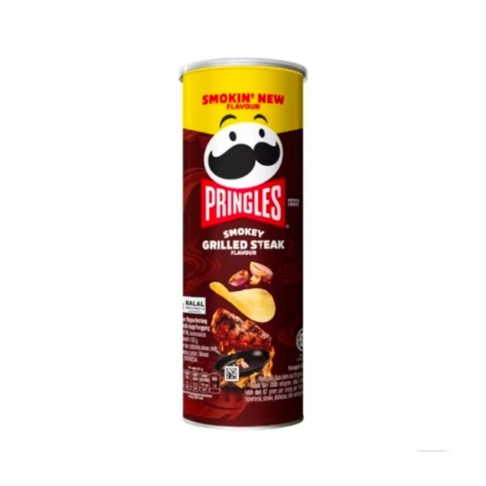 

Pringles Potato Crisps 102gr Keripik Kentang Krispi Berbagai Rasa Pringless Grilled Steak