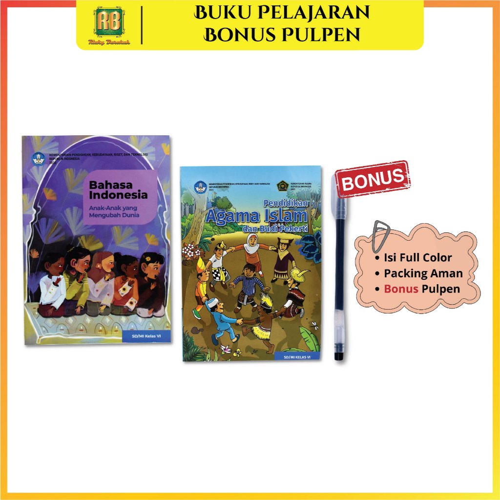 AT Buku Pelajaran SD Kelas 6 VI Kurikulum Merdeka Penggerak 2021 2022 Kemendikbud SISWA Sekolah