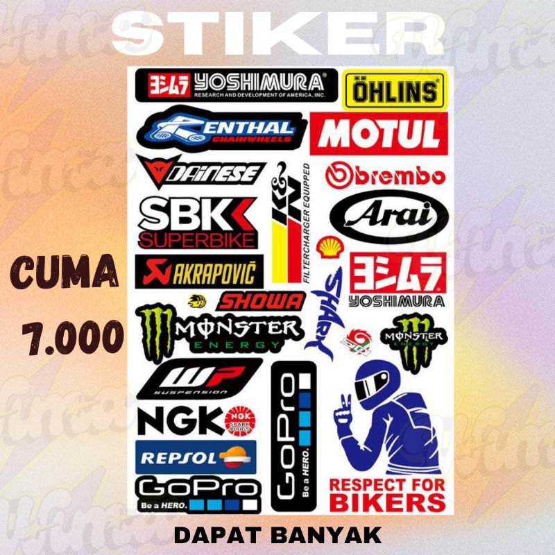 

Setiker motor pack racing & brand - Anti air original desain