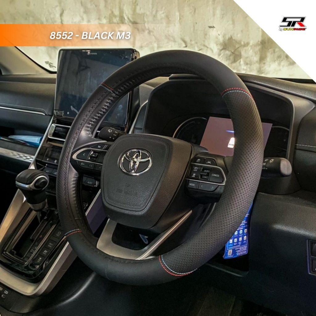 SARUNG STIR Mobil 8552 Cover Stir Mobil Ukuran M Sarung Stir Mobil Cover Stir Kulit Cover Stir Mobil