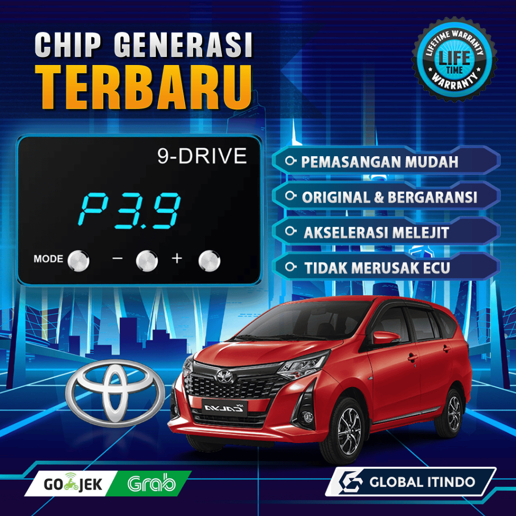 9 Drive Toyota New Calya Piggyback Throttle Controller ECU Remap