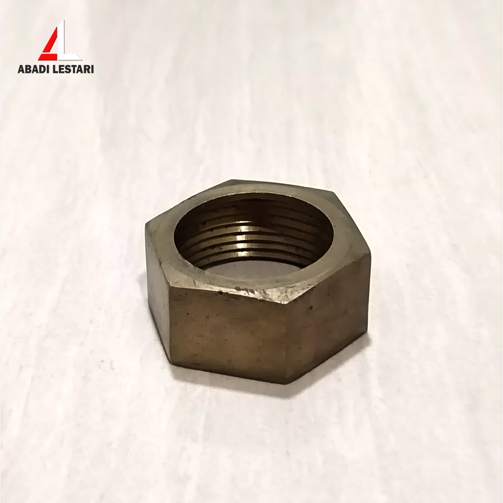 MUR KOPLING SANYO POMPA AIR DRAT 1 INCH KUNINGAN / MUR SANYO DRAT DALAM 1 INCH KUNINGAN