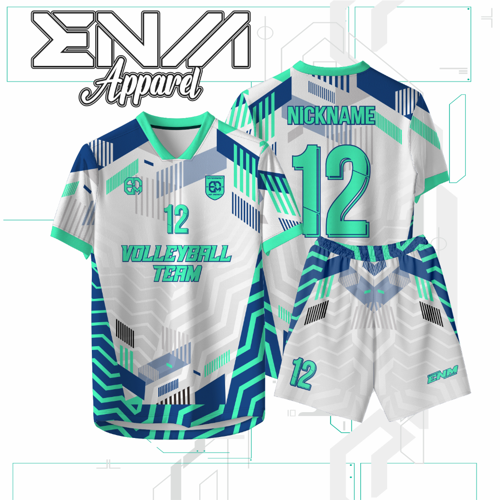 JERSEY VOLLY FUTURISTIC CUSTOM BAJU VOLI COWOK CEWEK FULL PRINT GRATIS NAMA,TEAM,SPONSOR,NOMOR,LOGO