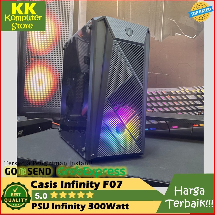 Casing Infinity Inf 07 + Power Supply 300W | Case Casing Gaming Infinity F07 + Psu 300W