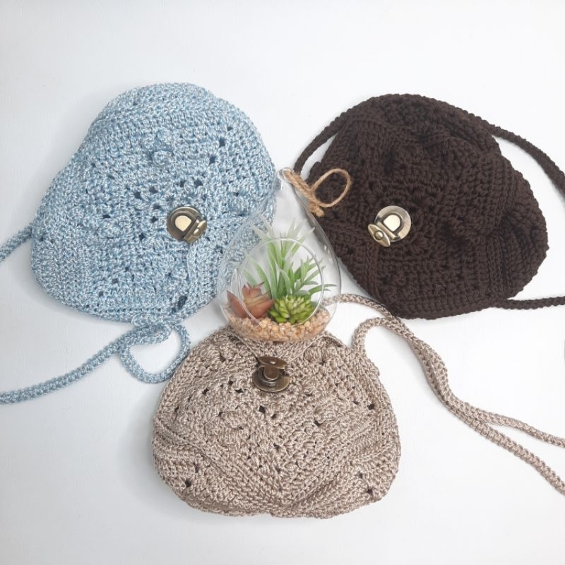 Tas rajut, tas rajut korean style, tas rajut imut