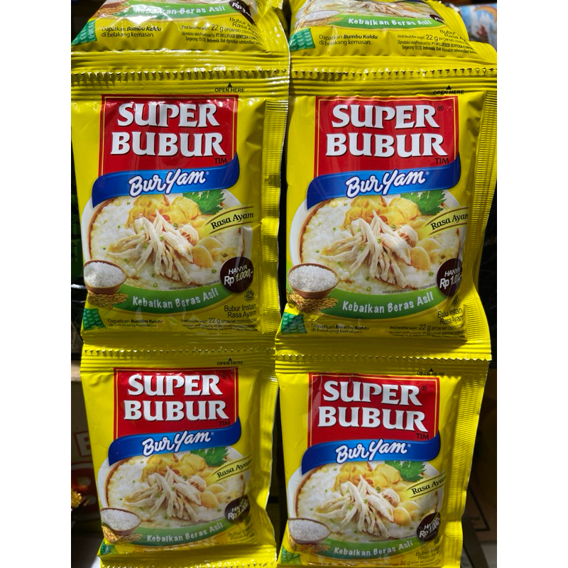 

SUPER BUBUR BURYAM 1000 RENCENG ( ISI 10 SACHET )