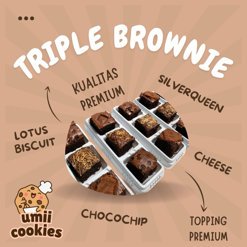 

✨TRIPLE BROWNIES ✨