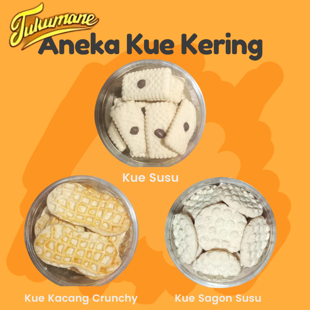 

Aneka Kue Kering Kue Susu Kue Kacang Kue Sagon Toples 200 Gram