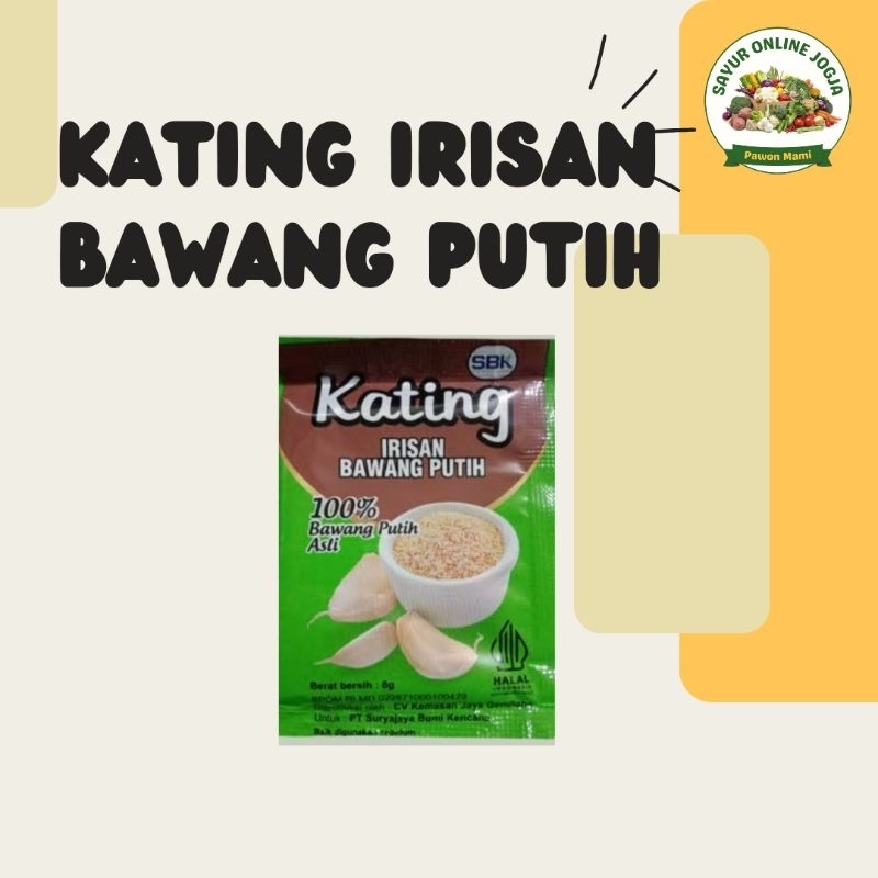 

Kating irisan bawang putih sachet - PAWON MAMI SAYUR ONLINE JOGJA