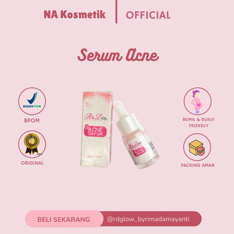 ACNE SERUM R&D GLOW 100% ORI