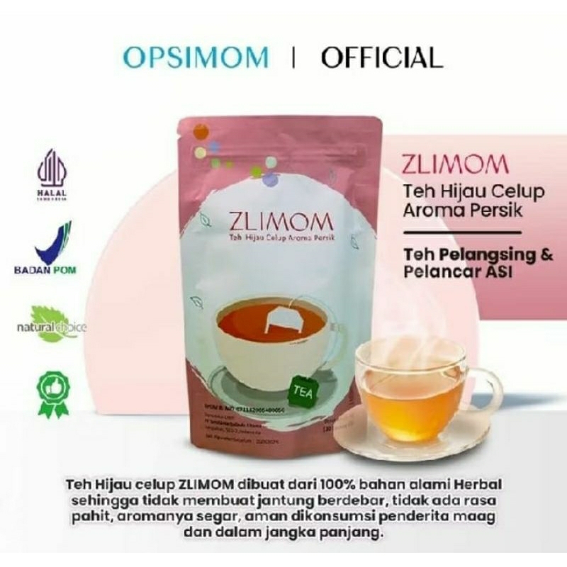 

Zlimom teh hijau celup aroma 30 kantong teh zlimom original asli