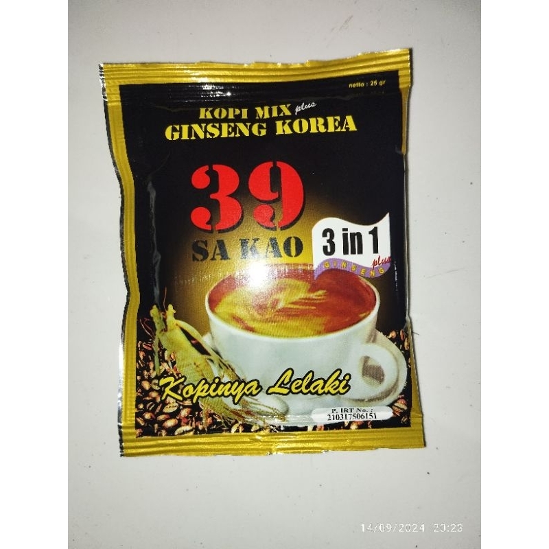 

KOPI 39 SAKAO ECER 5 SACHET,, Ginseng korea