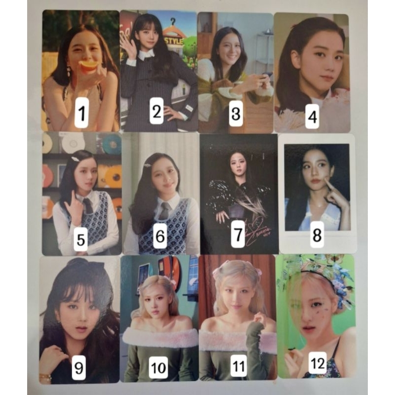 PC PHOTOCARD BLACKPINK JISOO ROSE BPTG POB ALBUM OFFICIAL