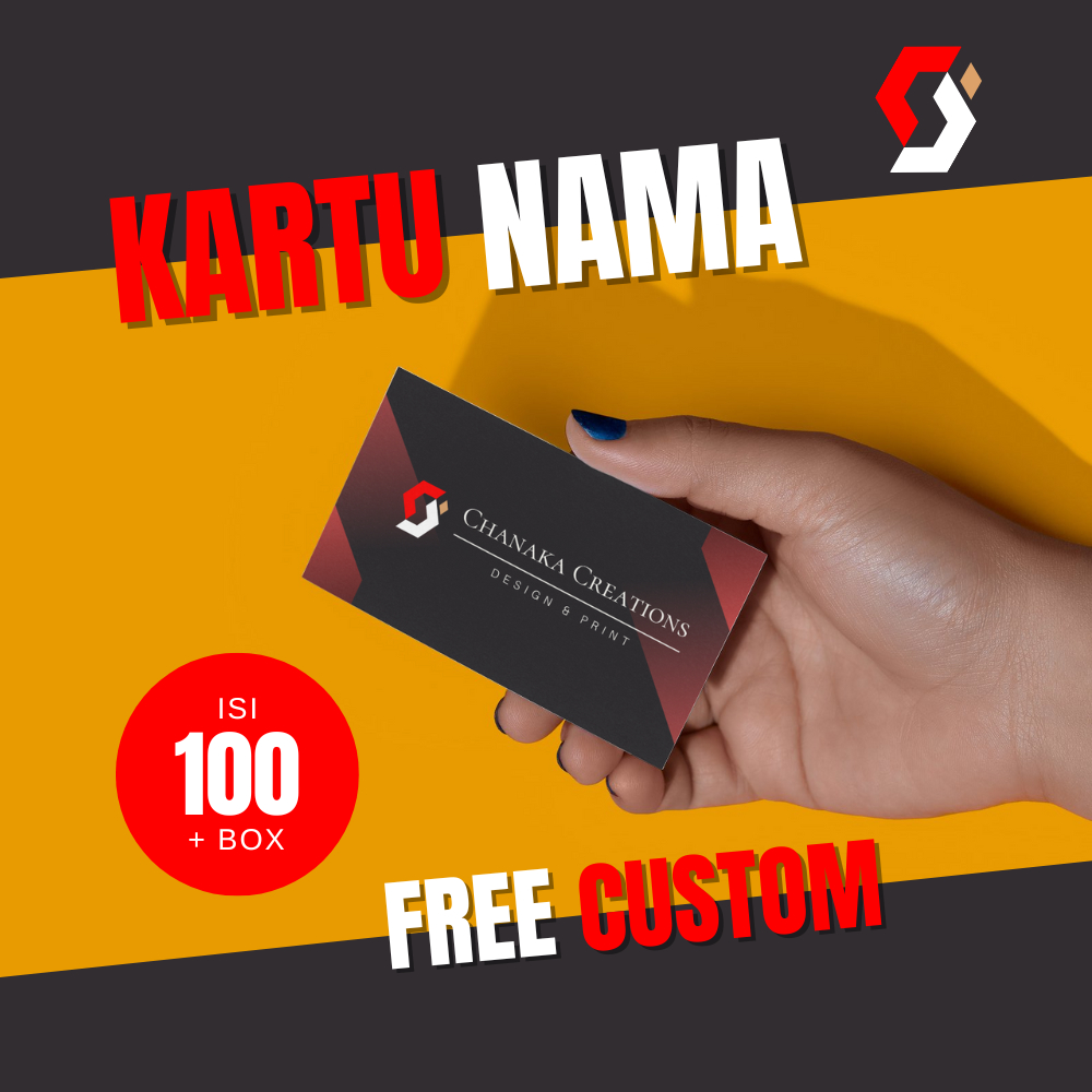 

CETAK KARTU NAMA | 1 / 2 SISI | ISI 100 PCS (+ BOX) | FREE CUSTOM