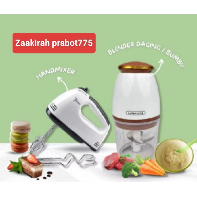 ( COD ) ✅ Paket combo 2in1 mixer mini dan blender portabel / paket hemat isi 2 pcs blender dan mixer