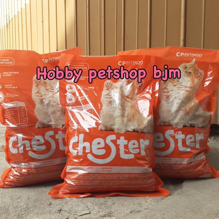 Super Diskon Chester 1kg makanan kucing 1 kg pakan cat dry food