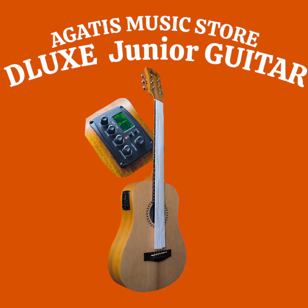 Gitar dluxe junior db100 original akustik elektrik tuner