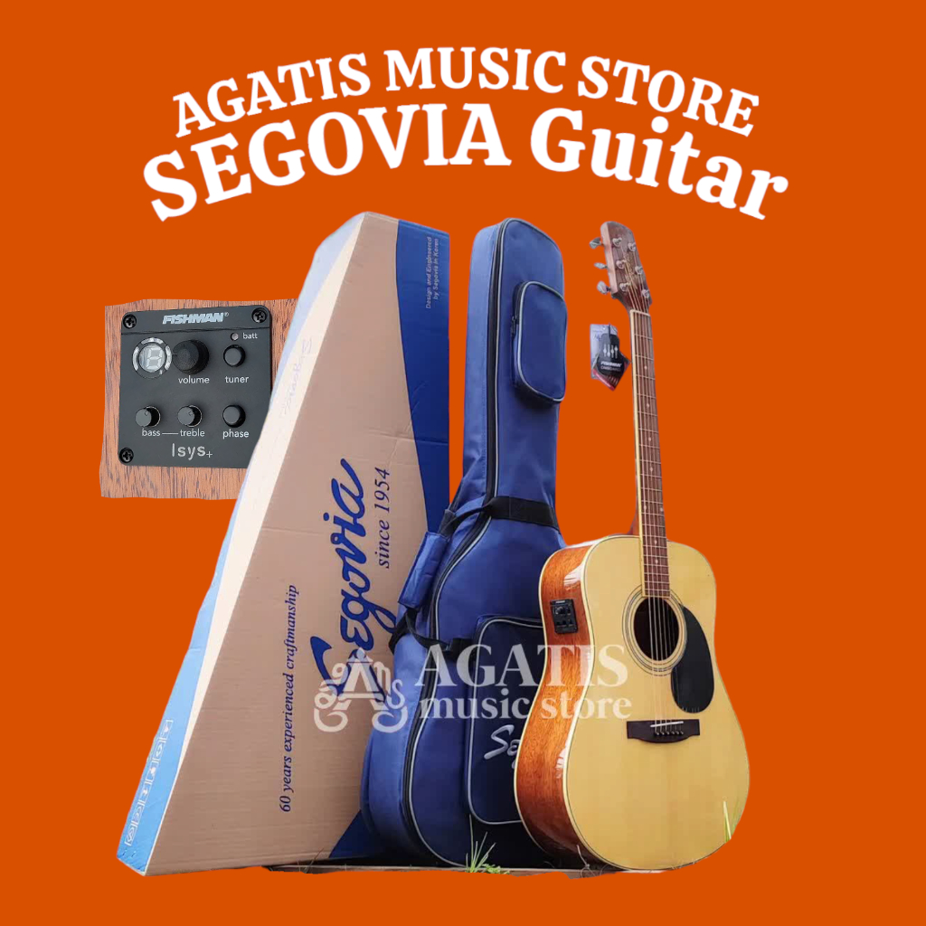 GITAR SEGOVIA  D07 GN AKUSTIK ELEKTRIK GIGBAG