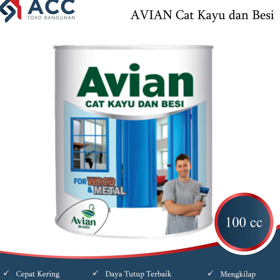 

DISKON BOMBASTIS Avian Cat Minyak Kayu Besi KECIL 1 cc Cat Pagar Rumah