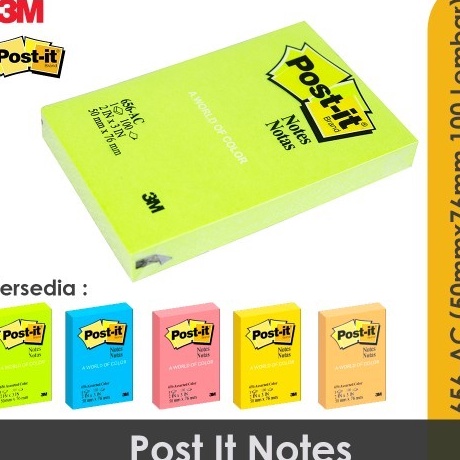 

PROMO AKHIR BULAN 3M PostIt Sticky Notes 6561 1 Sheets 2x3 inch