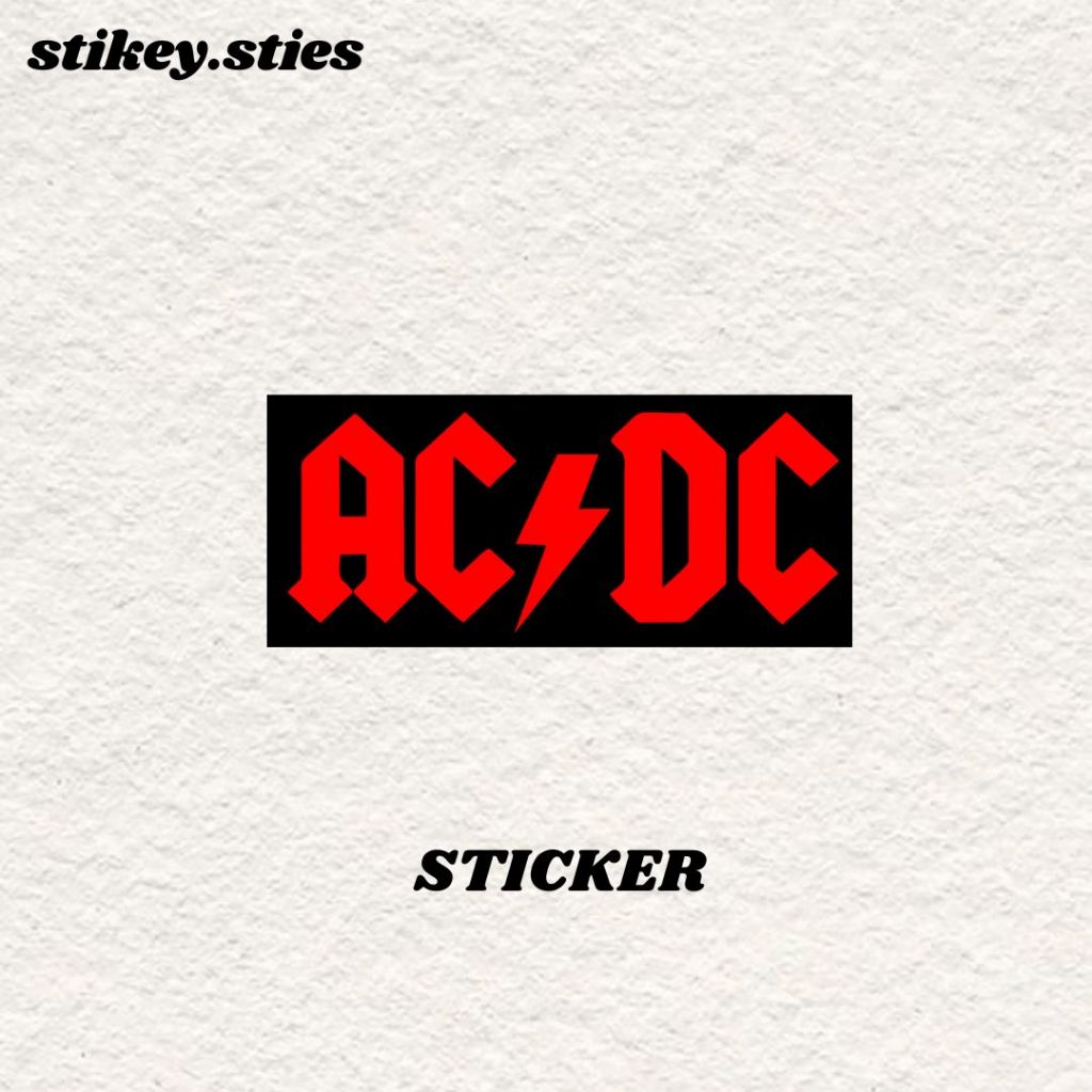 

STICKER ACDC AESTHETIC BRAND ANTI AIR VINYL / STIKER HELM LAPTOP HP MOTOR TUMBLR TAS KOPER