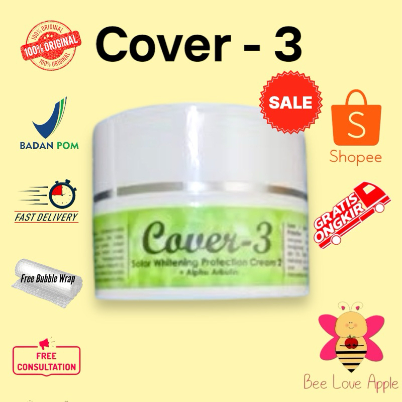 Cover 3 Solar Whitening Protection Cream 2 - Alpha Arbutin