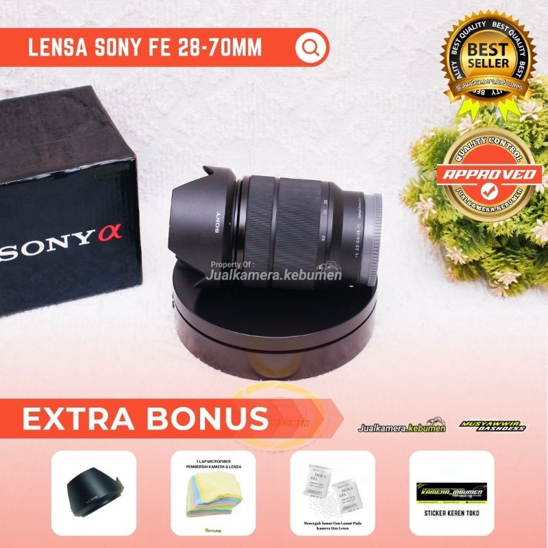 LENSA KIT SONY FE 28-70MM ORIGINAL COPOTAN SONY A7II