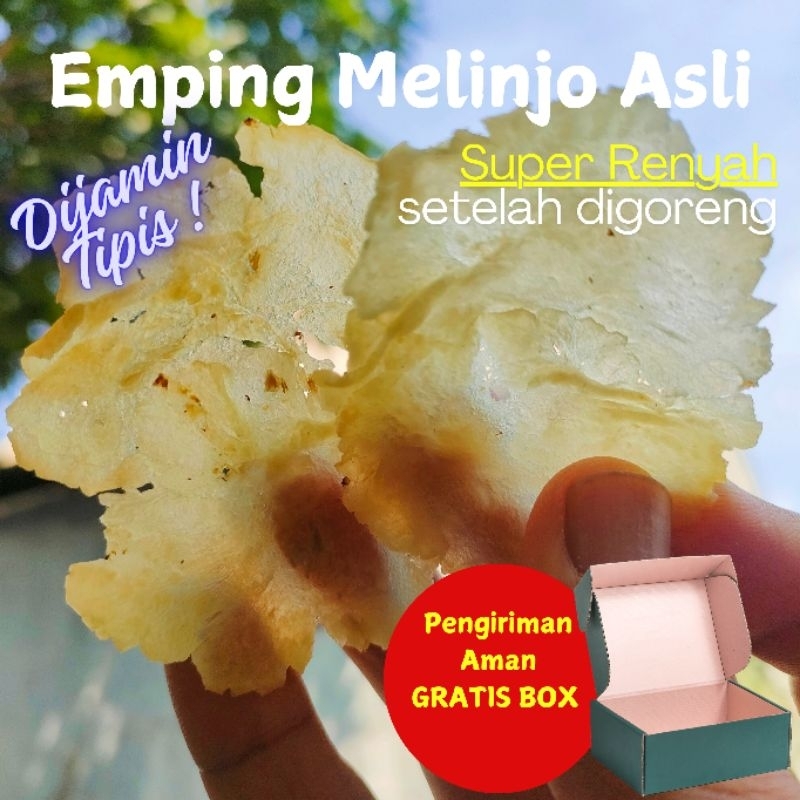 

Emping Melinjo Tipis Mentah Asli 500gr Termurah Medan