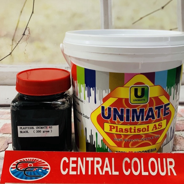 

DISKON BOMBASTIS Cat Plastisol Unimate AS Black Hitam 2GR