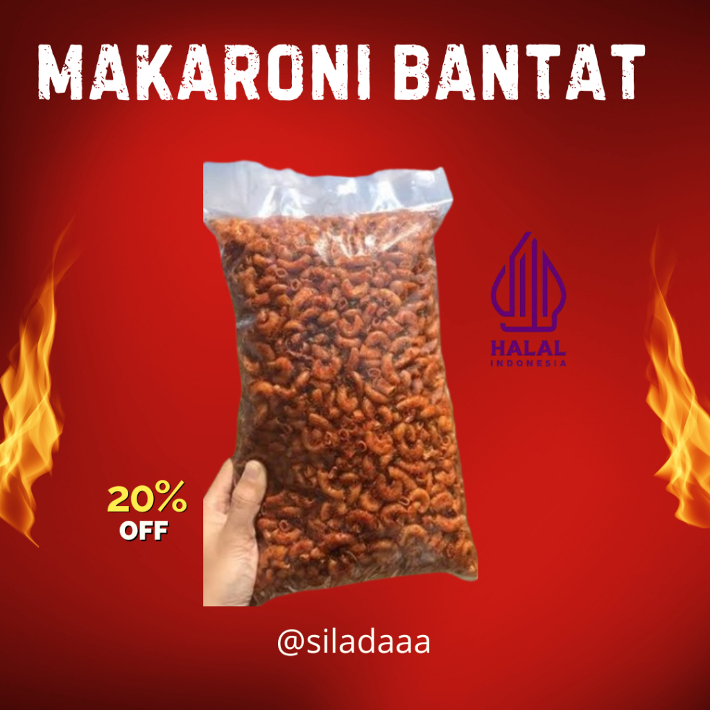 

MAKARONI BANTAT SILADA /PEDAS GURIH/EXSTRA DAUNJERUK