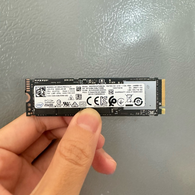 SSD NVME 256 GB Intel second copotan laptop lenovo thinkpad