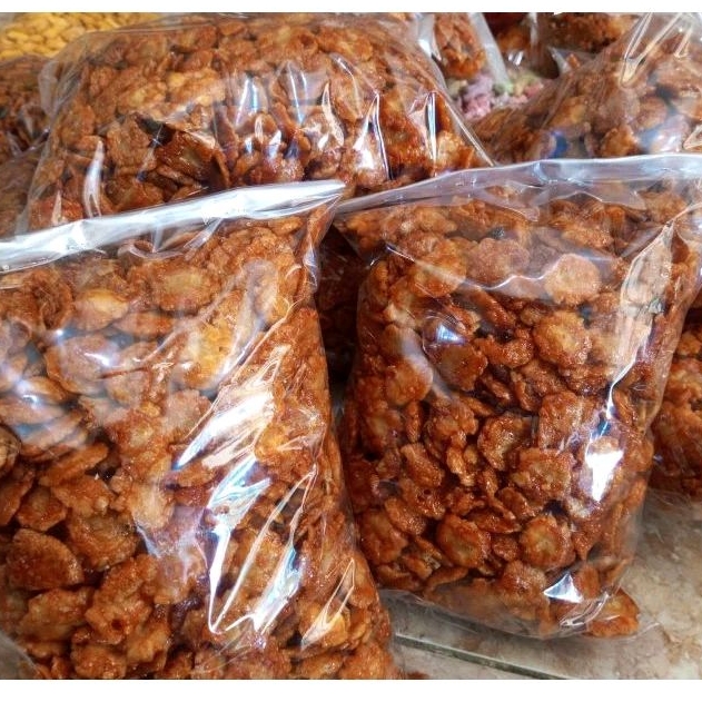 

Emping Kletuk Balado Pedas Manis kemasan 1kg